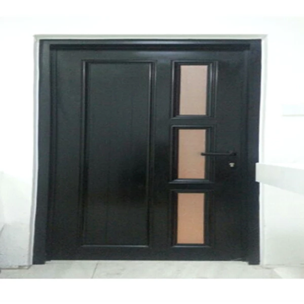 Aluminum Single Door Black Color 1.5mm Thickness