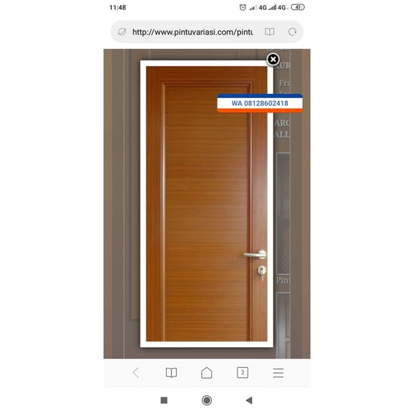 Wooden grain door