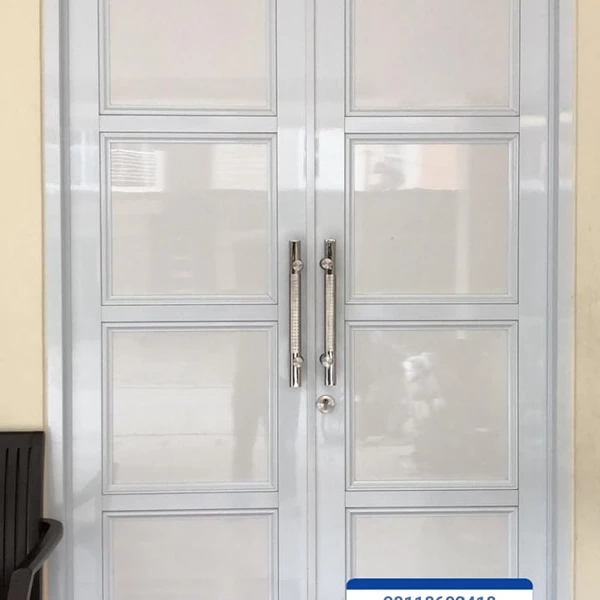 Aluminium double door rall color