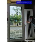 Pintu kaca aluminium Frame 10 cm 1